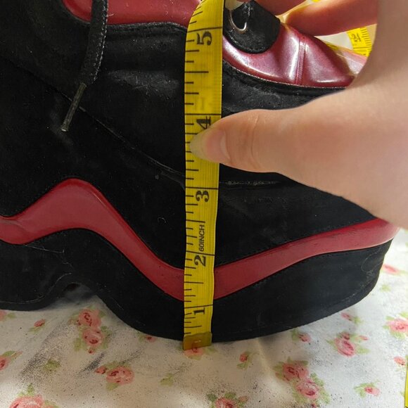 Soul Out 90s Y2K platform shoes black and red - Picture 6 of 7